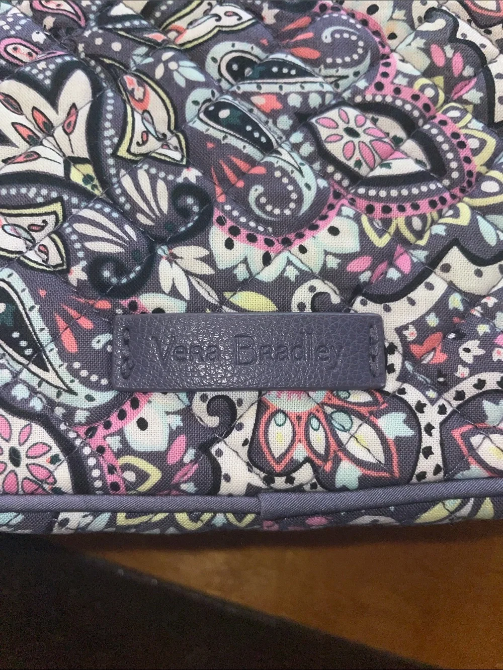Vera Bradley Quilted Paisley LUNCH Bag in Black, Pink, and Purple!